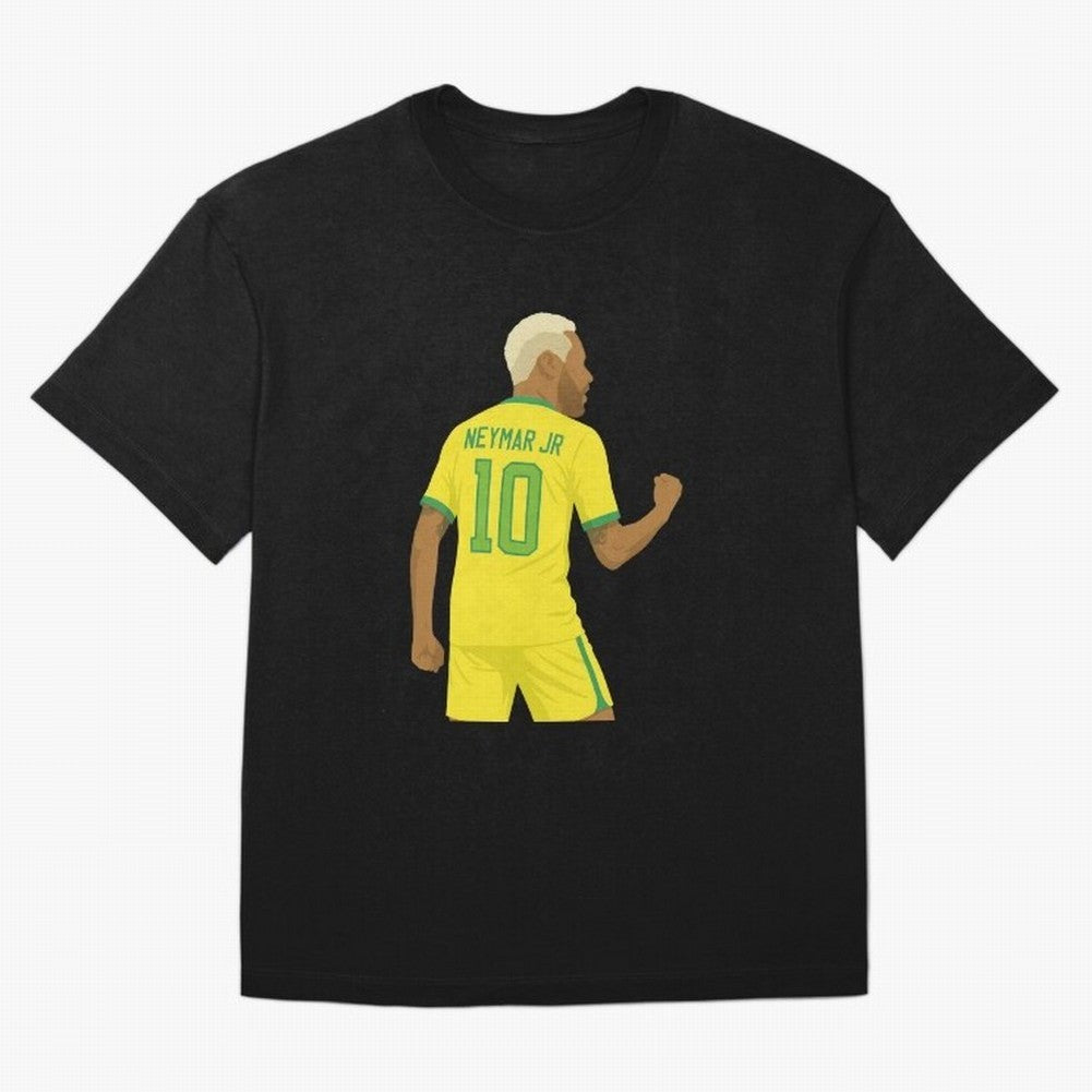 Neymar Jr in Yellow Glory Sticker T-Shirt FIFA World Cup 2026 Ecuador Messi Fan Jersey, Adidas Match Day Tee, Germany Supporter Shirt, Jordan Football Shirt, Messi Nike Soccer Fan Top, Kane Germany Fan Club