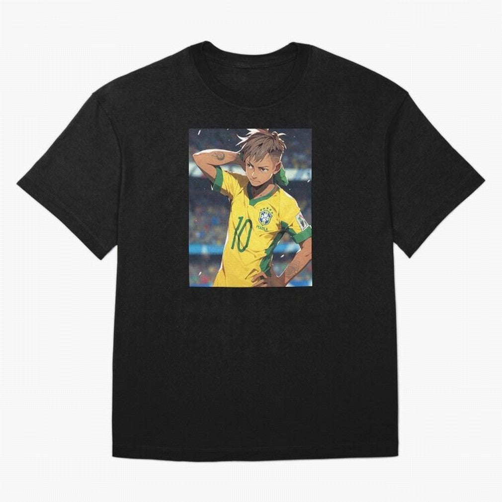 Neymar Anime Soccer Classic T-Shirt Stand Out With Spirit From FIFA World Cup 2026 Group Jersey, Jordan Supporter Tee, Messi Argentina Fans, Nike World Cup Shirt, Adidas Football Fan Top, Lewandowski Croatia Soccer Fans