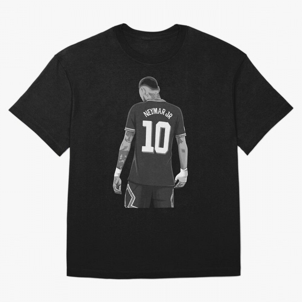 Neymar Jr Black and White Version T-Shirt Follow The Road To FIFA World Cup 2026 Spirit, Inspired, Nike Fan Jersey For Watch Party, Jordan Soccer Shirt For Messi Fans, Adidas Match Day Top, CR7 Argentina Soccer Fans