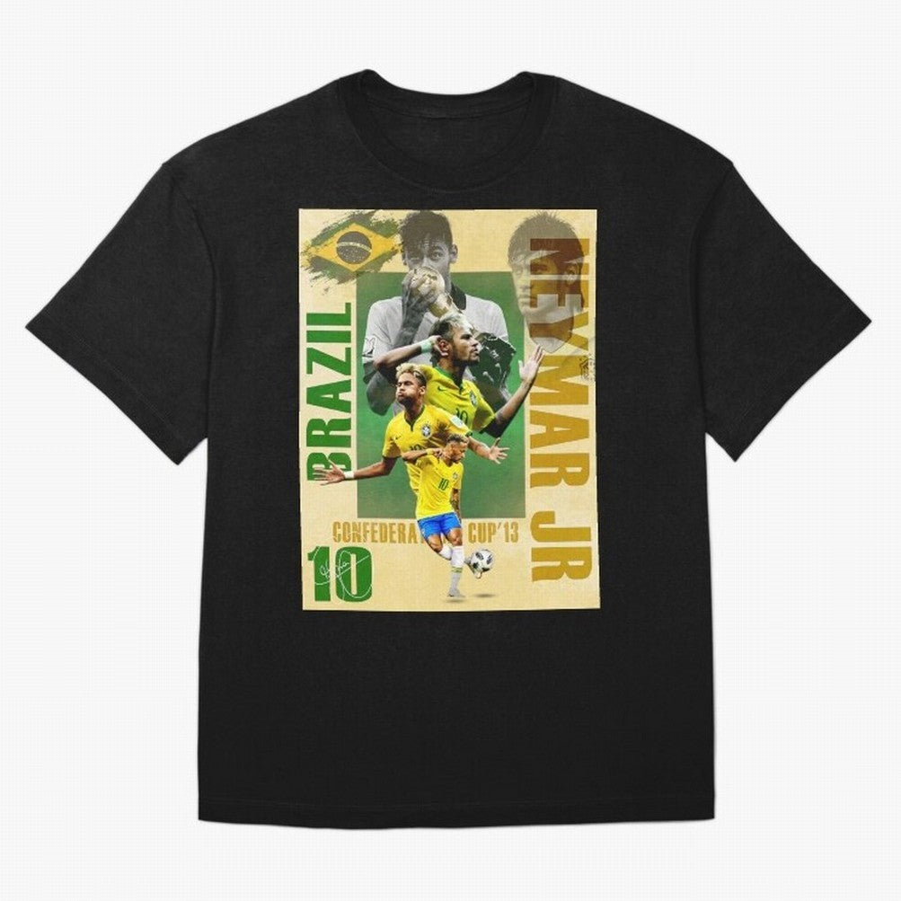 Neymar Jr Brazil World Cup Poster, Soccer Football Wall Art Print Decor Premium T-Shirt FIFA World Cup 2026 Argentina Griezmann Jersey, Adidas Football Tee, Messi France Fans, Nike Soccer Shirt, Jordan Match Day Top, De Bruyne Paraguay Watch Party