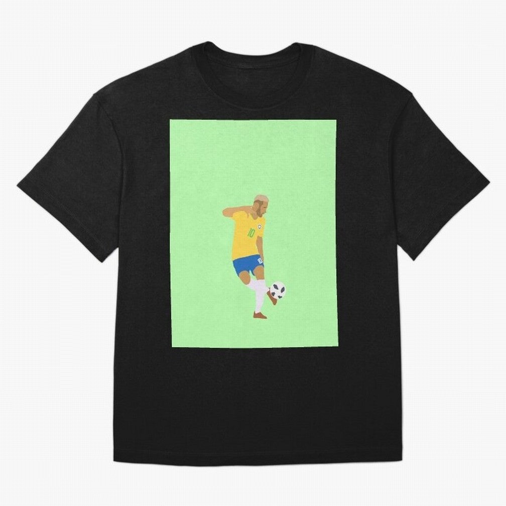 Neymar Brazil Football Control Skills Graphic T-Shirt Represent Global Football Passion For FIFA World Cup 2026 Jersey, Nike Football Tee, Messi Portugal Fans, Adidas Soccer Shirt, Jordan Fan Top, Pedri England Group Stage