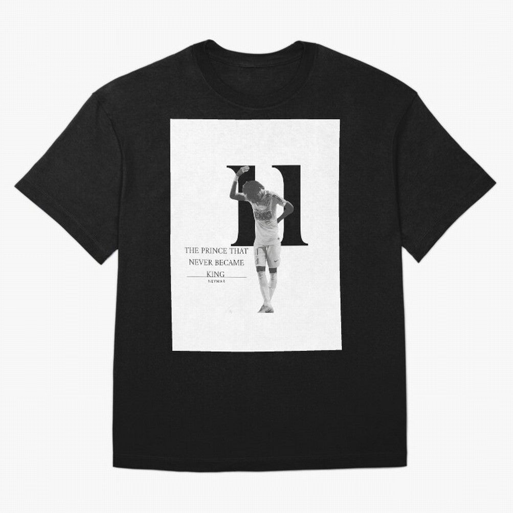 The Prince that never became king- neymar jr quote Graphic T-Shirt Haaland Netherlands Football Jersey, Nike Fan Tee, World Cup 2026, Jordan Soccer Shirt, Adidas Match Day Top, Musiala Ghana Goal Celebration