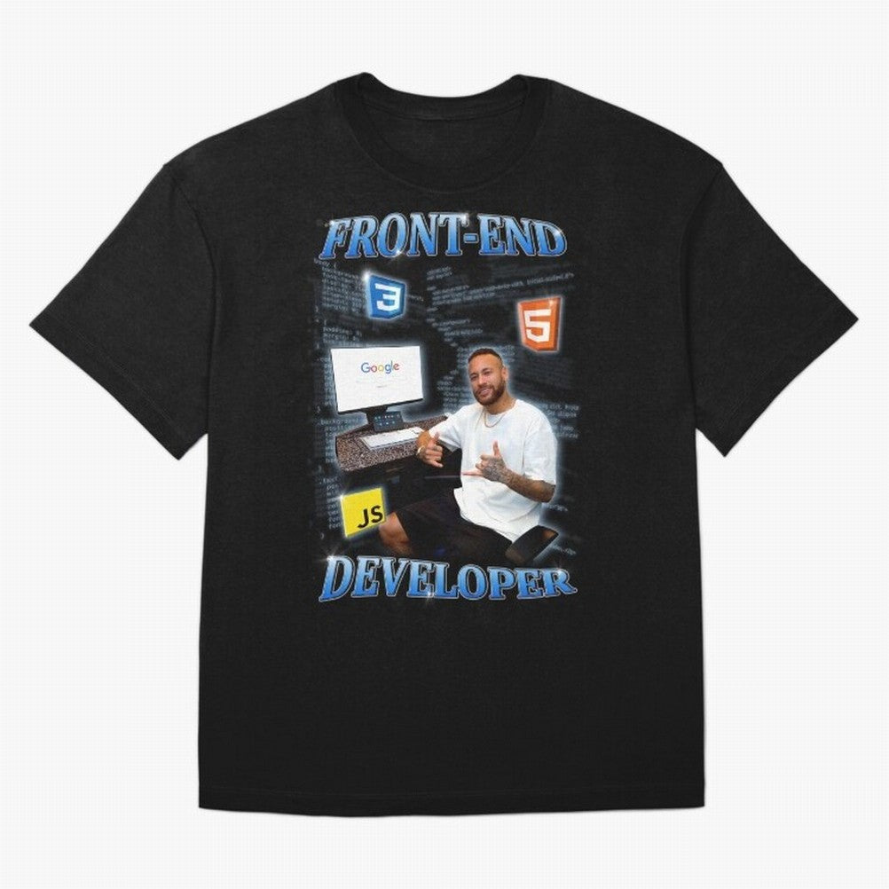 Front-end Developer Neymar - English Classic T-Shirt Spain Cristiano Ronaldo World Cup 2026 Jersey, Nike Fan Tee, Match Day, Jordan Soccer Shirt, Adidas Match Day Top, Kane Switzerland Final Match