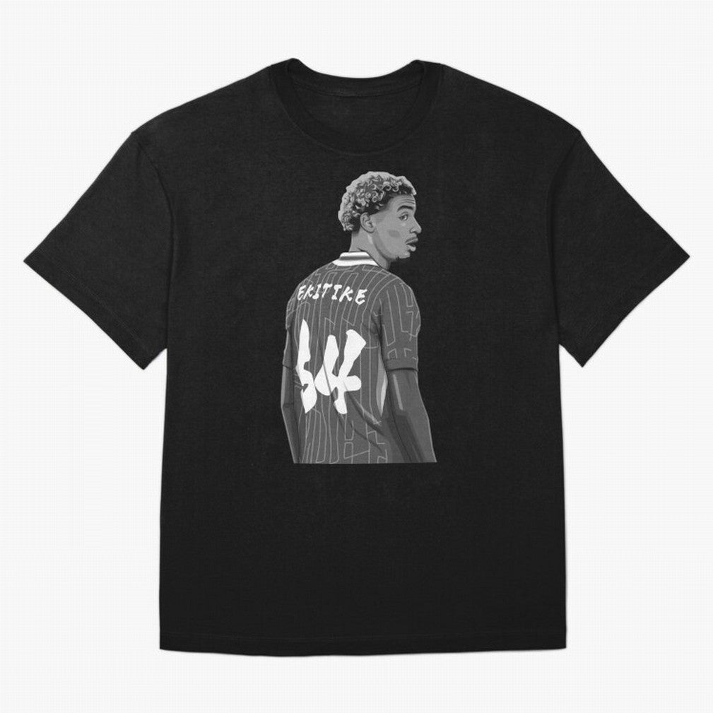 Hugo Ekitike Black and White Version Classic T-Shirt France Messi World Cup 2026 Jersey, Adidas Football Tee, Goal Celebration, Nike Soccer Shirt, Jordan Match Day Top, Yamal Portugal Group Stage