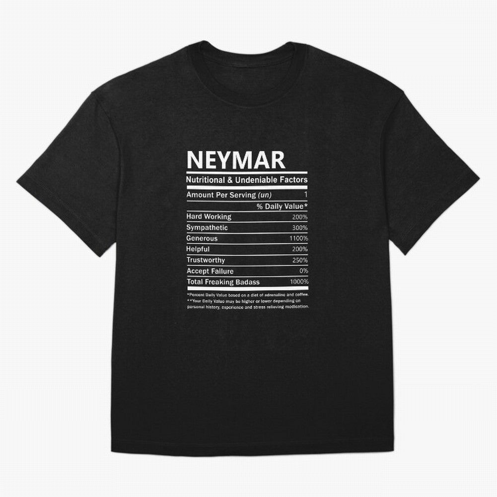 Neymar Name T Shirt - Neymar Nutritional And Undeniable Factors Gift Item Tee Essential T-Shirt FIFA World Cup 2026 Ecuador De Bruyne Fan Jersey, Nike Match Day Shirt, England Supporter Shirt, Adidas Supporter Tee, Neymar Jordan Soccer Fan Top,