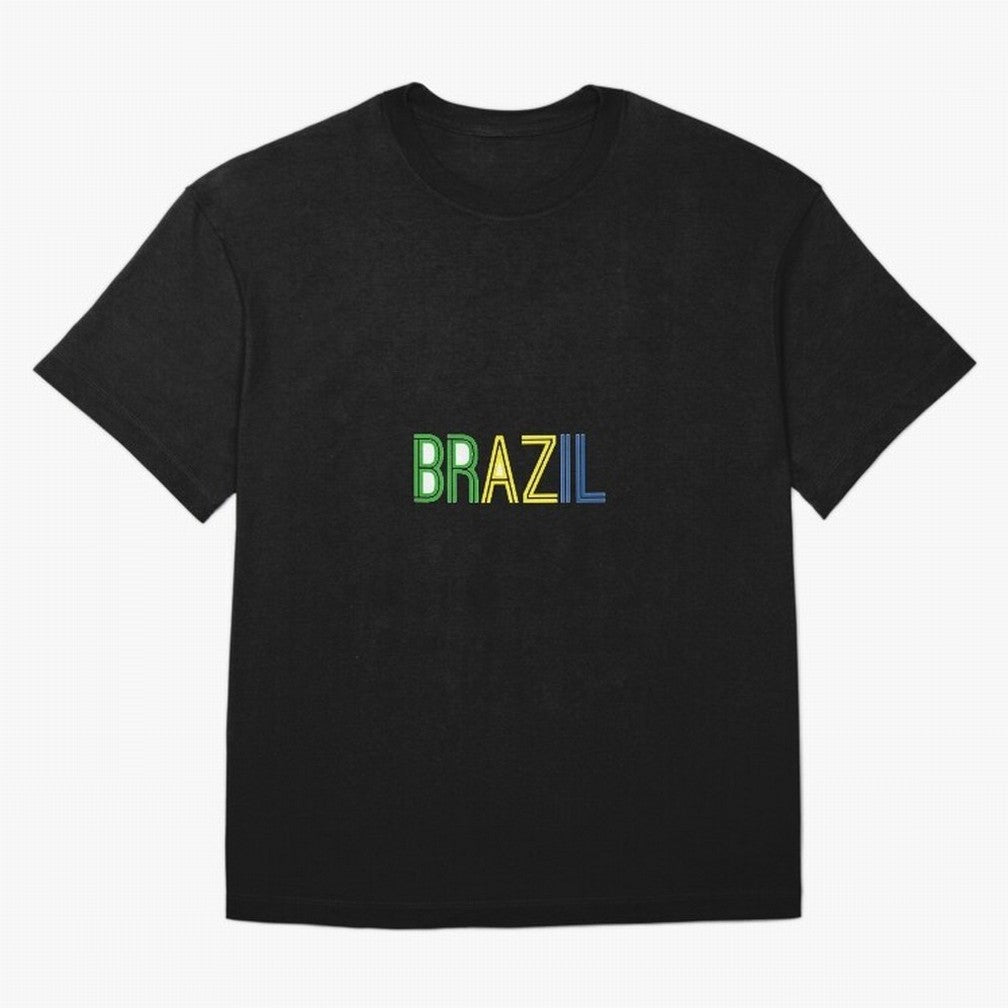 Simple Brazil Sticker Classic T-Shirt Haaland France Football Jersey, Jordan Supporter Tee, World Cup 2026, Nike World Cup Shirt, Adidas Football Fan Top, Lewandowski France Soccer Fans