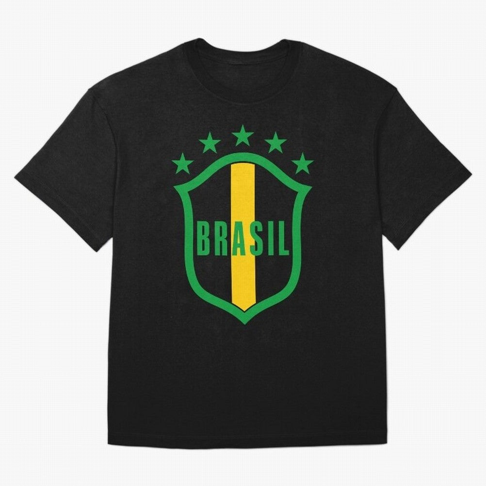 BRASIL LOGO 002 T-Shirt Messi Spain Football Jersey, Adidas Football Tee, World Cup 2026, Nike Soccer Shirt, Jordan Match Day Top, Salah France Stadium Chant