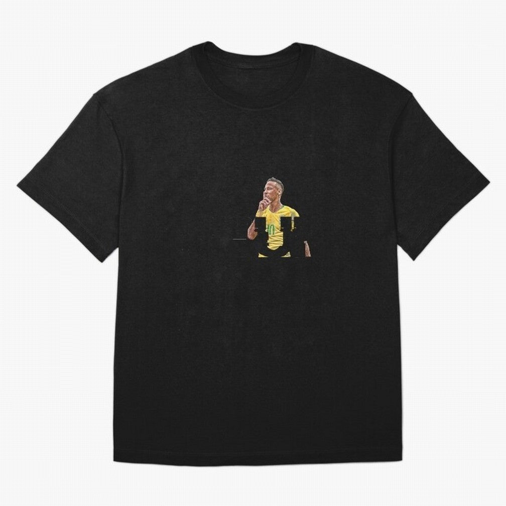 NEYMAR NEVER GIVE UP Classic T-Shirt Cristiano Ronaldo Brazil Football Jersey, Adidas Match Day Tee, World Cup 2026, Jordan Football Shirt, Nike Soccer Fan Top, Vinicius France Football Fans