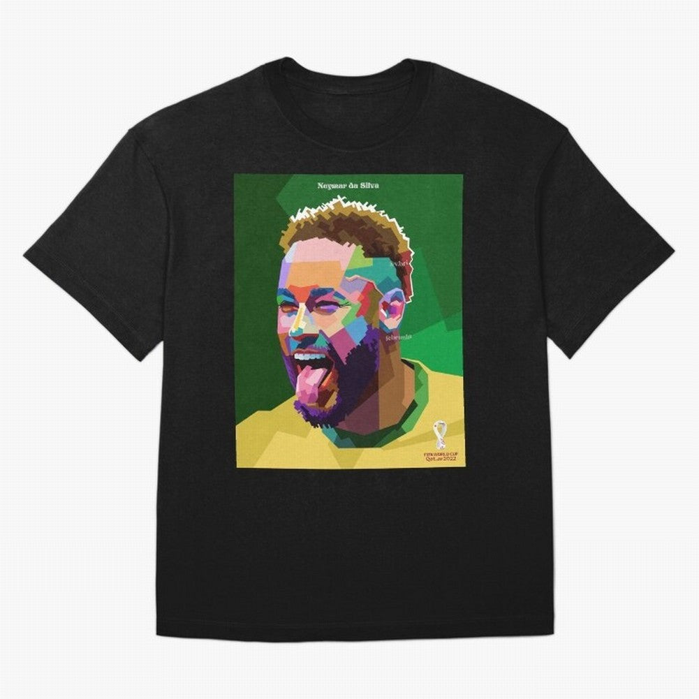 Neymar Brazil World Cup 2022 Pop Art Classic T-Shirt Portugal Messi World Cup 2026 Jersey, Nike Fan Tee, Group Stage, Jordan Soccer Shirt, Adidas Match Day Top, Vinicius Portugal Goal Celebration