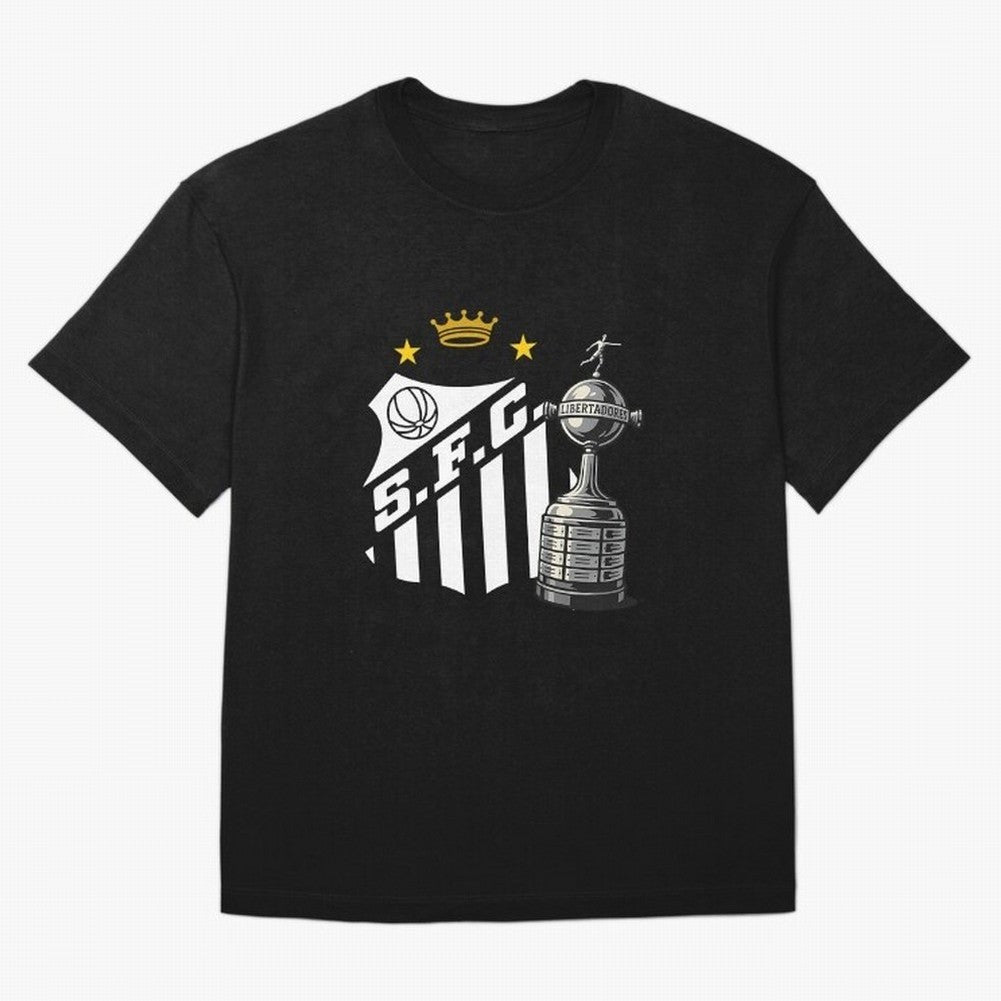 Santos Of Brazil With The Libertadores Cup T-Shirt Show Your Tournament Heart For FIFA World Cup 2026 USA Fan Jersey, Jordan Supporter Tee, Argentina Supporter Shirt, Nike World Cup Shirt, Messi Adidas Football Fan Top, Yamal Japan Goal Celebration