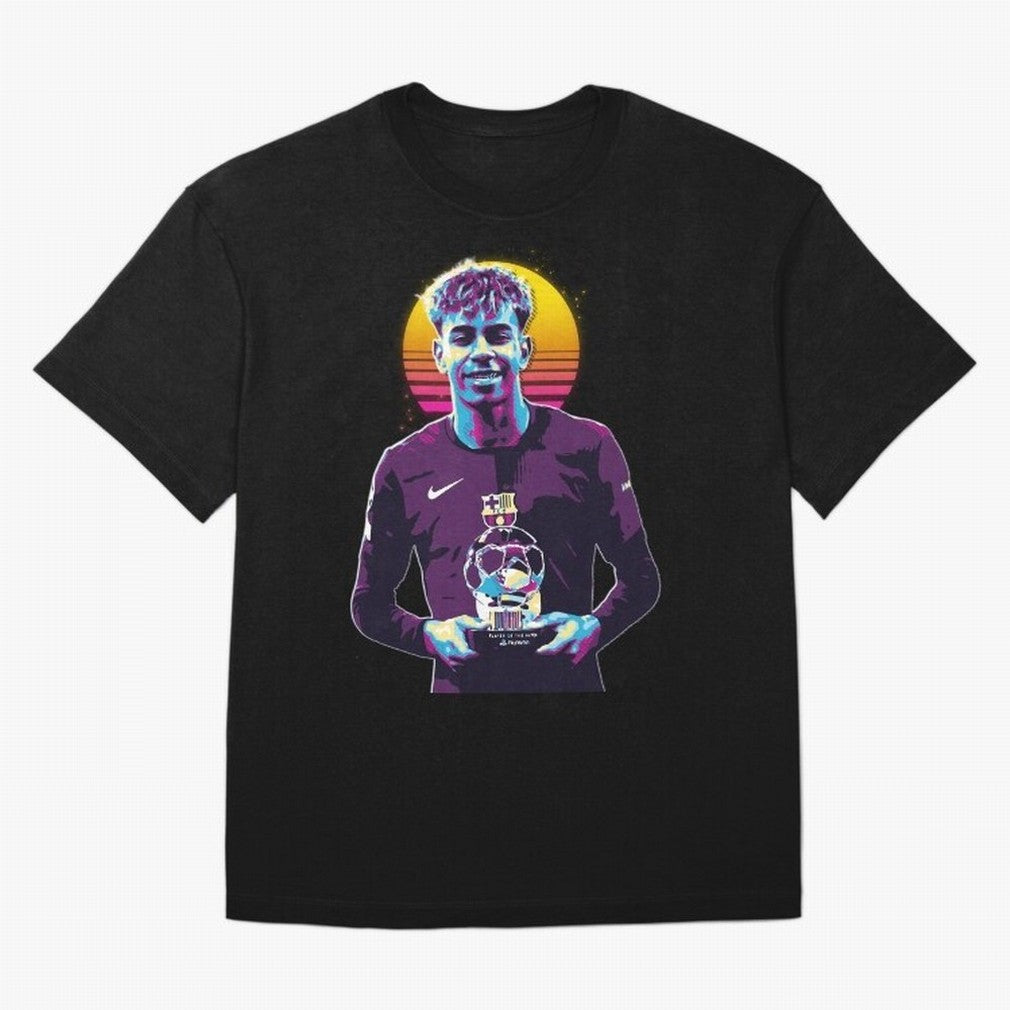 Lamine Yamal holding the trophy Classic T-Shirt Create FIFA World Cup 2026 Centered On Messi, CR7 And Jersey, Nike Match Day Shirt, Messi Portugal Fans, Adidas Supporter Tee, Jordan Soccer Fan Top, Saka England Match Day
