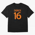 Football Player #16 | Soccer Sports (Orange Design) Classic T-Shirt Spain Neymar World Cup 2026 Jersey, Nike Match Day Shirt, Final Match, Adidas Supporter Tee, Jordan Soccer Fan Top, Mbappe Senegal Trophy Race