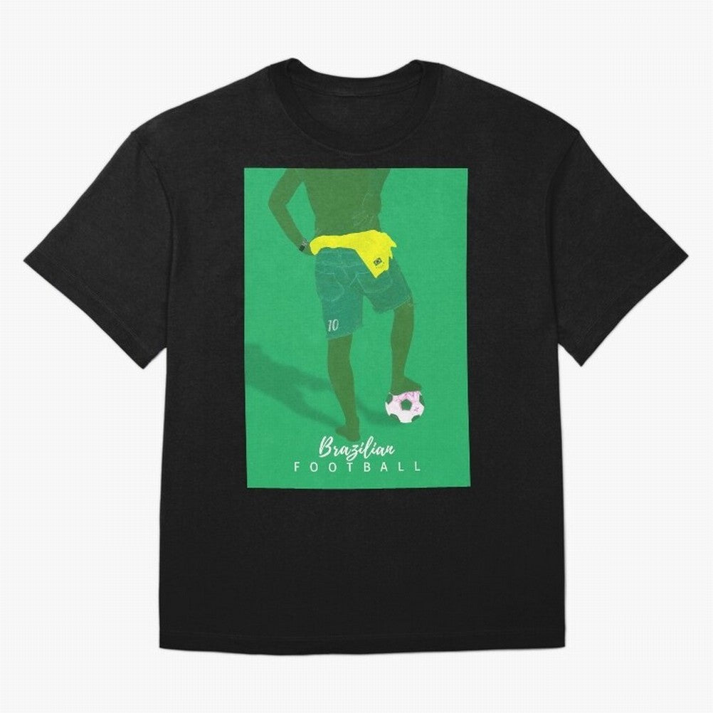 Brazilian Football Tribute Classic T-Shirt Messi Portugal Football Jersey, Adidas Soccer Tee, World Cup 2026, Nike Football Fan Shirt, Jordan Supporter Top, Haaland Ghana Supporter Night