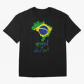 Brasil, Brazil, Flag with arabic character T-Shirt Messi Portugal Football Jersey, Adidas Match Day Tee, World Cup 2026, Jordan Football Shirt, Nike Soccer Fan Top, Neymar Norway Fan Club