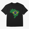 Map of Brazil (Brazil) T-Shirt Support FIFA World Cup 2026 Group Stage Inspired By CR7, Nike Football Jersey For Group Stage, Adidas Soccer Shirt For Messi Fans, Jordan Fan Top, De Bruyne Spain Watch Party