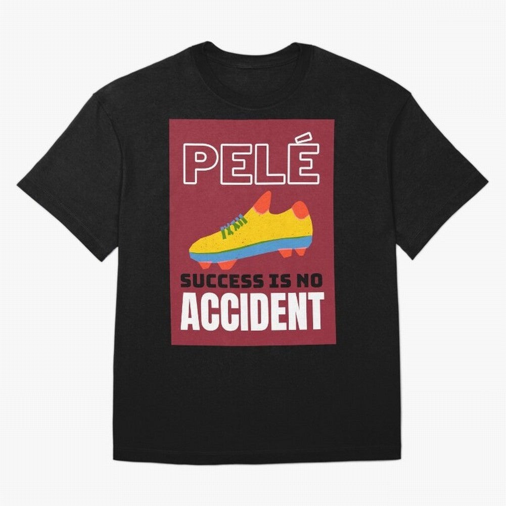Pele Quote Success Is No Accident Graphic Classic T-Shirt Portugal Cristiano Ronaldo World Cup 2026 Jersey, Nike Match Day Shirt, Group Stage, Adidas Supporter Tee, Jordan Soccer Fan Top, Foden Sweden Supporter Night