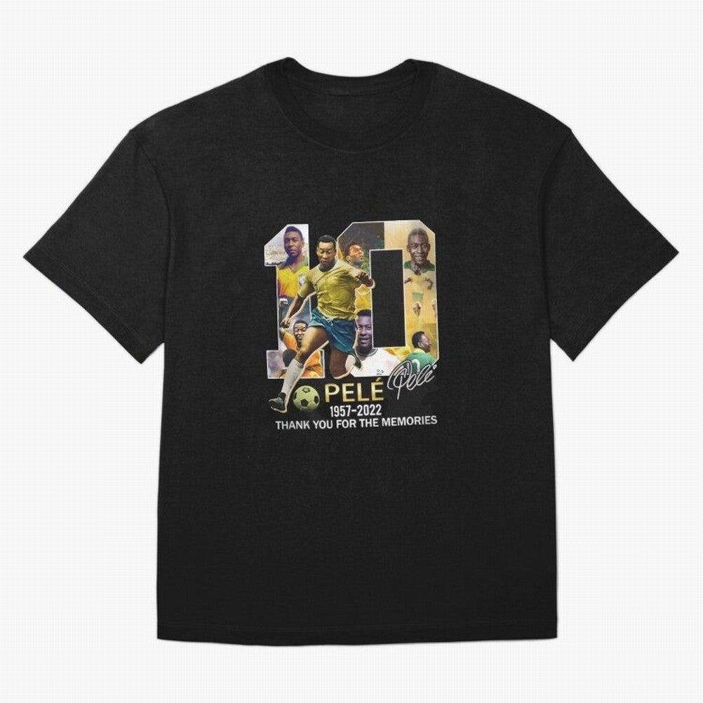 Signed Pele Shirt T-Shirt Celebrate Global Passion For FIFA World Cup 2026 Centered Fan Jersey, Adidas Soccer Tee, Spain Supporter Shirt, Nike Football Fan Shirt, Messi Jordan Supporter Top, Modric Brazil Supporter Night