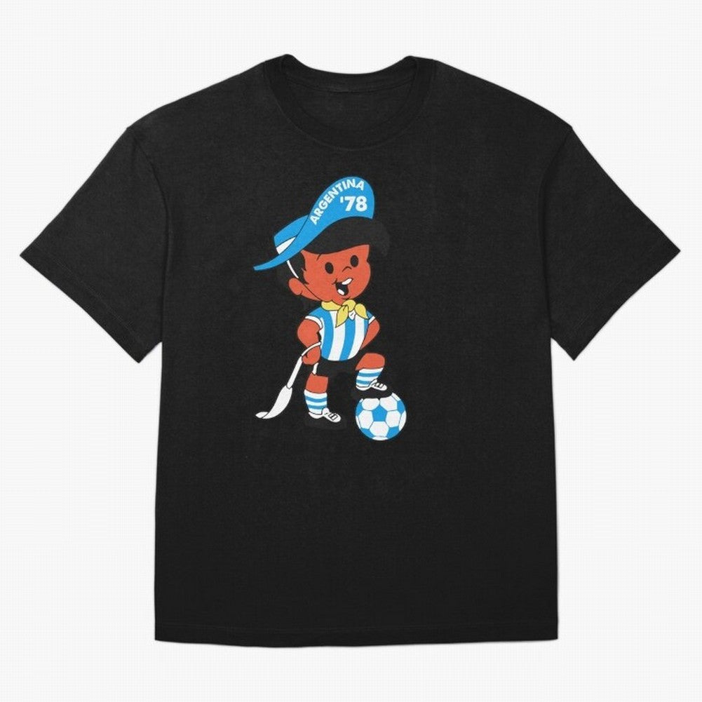 Argentina 78 Mascot Print1 Essential T-Shirt Show Your Tournament Heart For FIFA World Cup 2026 USA Jersey, Nike Match Day Shirt, Messi Brazil Fans, Adidas Supporter Tee, Jordan Soccer Fan Top, Cristiano Ronaldo England Trophy Race