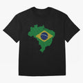 Map of Brazil (Brasil) Classic T-Shirt France Neymar World Cup 2026 Jersey, Adidas Soccer Tee, Group Stage, Nike Football Fan Shirt, Jordan Supporter Top, Lewandowski Portugal Supporter Night