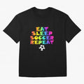 Eat Sleep Soccer Repeat - Football Active T-Shirt Build FIFA World Cup 2026 USA Canada Mexico Spirit, Nike Football Jersey For Final Match, Adidas Soccer Shirt For Messi Fans, Jordan Fan Top, Haaland Spain Stadium Chant