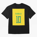 Neymar - Brazil 2022 Graphic T-Shirt Discover Global Football Passion For FIFA World Cup 2026, Adidas Football Jersey For Group Stage, Nike Soccer Shirt For Messi Fans, Jordan Match Day Top, Neymar Argentina Watch Party