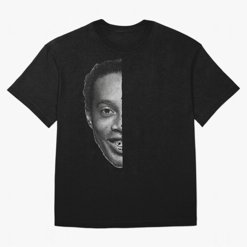 ''Football is about joy.'' Sticker - Ronaldinho Premium T-Shirt FIFA World Cup 2026 Canada De Bruyne, Nike Match Day Jersey For Group Stage, Adidas Supporter Tee For Mbappe Fans, Jordan Soccer Fan Top, Griezmann Spain Match Day