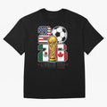 2026 Soccer World Cup Football Design Classic T-Shirt FIFA World Cup 2026 Canada Saka, Nike Football Jersey For Match Day, Adidas Soccer Shirt For Messi Fans, Jordan Fan Top, Salah Argentina Stadium Chant