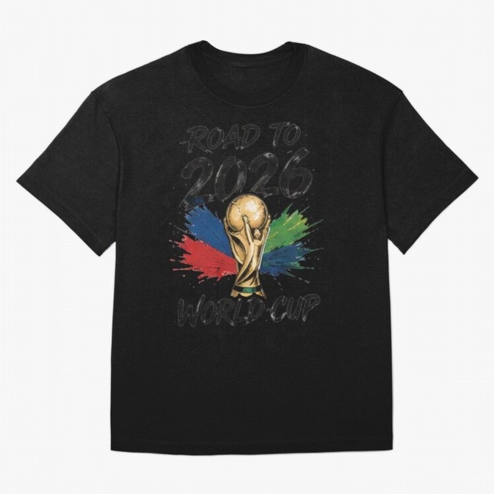 Road To 2026 World Cup Football Graphic Tee Classic T-Shirt Back The Journey Through FIFA World Cup 2026 USA Canada Fan Jersey, Adidas Match Day Tee, Argentina Supporter Shirt, Jordan Football Shirt, Neymar Nike Soccer Fan Top