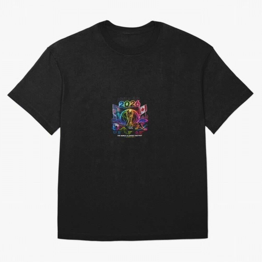 World Cup 2026 ¨C United Passion ?? | Neon Football Design Classic T-Shirt Honor The Beautiful Game During The FIFA World Cup 2026 Jersey, Adidas Soccer Tee, CR7 Portugal Fans, Nike Football Fan Shirt, Jordan Supporter Top, Saka Mexico Match Day