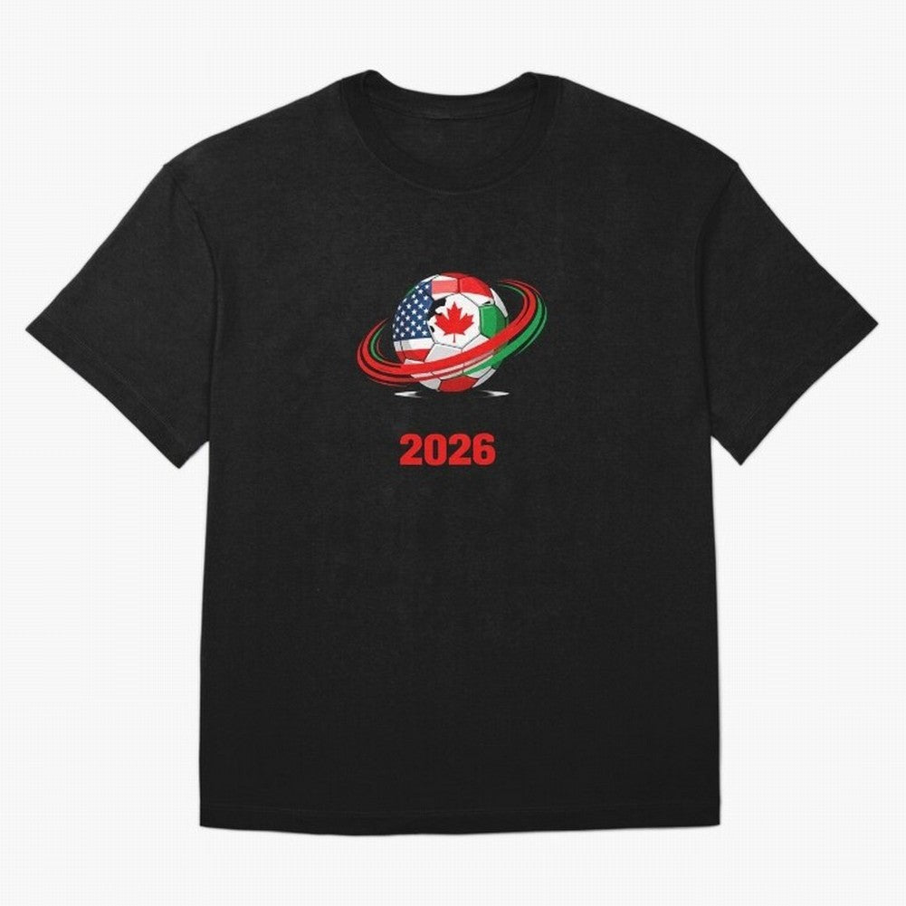 World Cup 2026, Soccer Ball, USA Canada Mexico Football Classic T-Shirt Feel The FIFA World Cup 2026 USA Canada Mexico Journey Fan Jersey, Adidas Match Day Tee, Argentina Supporter Shirt, Jordan Football Shirt, Messi Nike Soccer Fan Top, Haaland