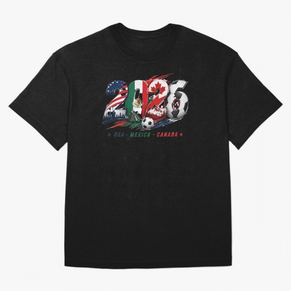 United by Football 2026 North America Soccer Design Classic T-Shirt Carry National Pride Through FIFA World Cup 2026 USA Jersey, Nike Football Tee, Neymar Spain Fans, Adidas Soccer Shirt, Jordan Fan Top, Pedri Paraguay Group Stage
