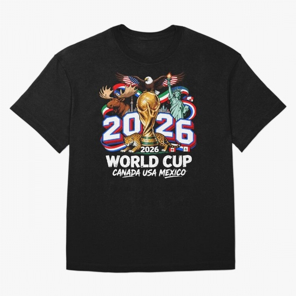 World Cup 2026 Soccer Fan USA Canada Mexico Classic T-Shirt Upgrade FIFA World Cup 2026 Inspired By Neymar, France, Nike Fan Jersey For Watch Party, Jordan Soccer Shirt For Neymar Fans, Adidas Match Day Top, Modric Canada Soccer Fans