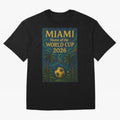 Miami Home of the World Cup 2026 Soccer Fan Poster ¡ª Tropical Art Print Classic T-Shirt Capture FIFA World Cup 2026 Centered On Messi, Neymar And Fan Jersey, Jordan Supporter Tee, Portugal Supporter Shirt, Nike World Cup Shirt, Messi Adidas