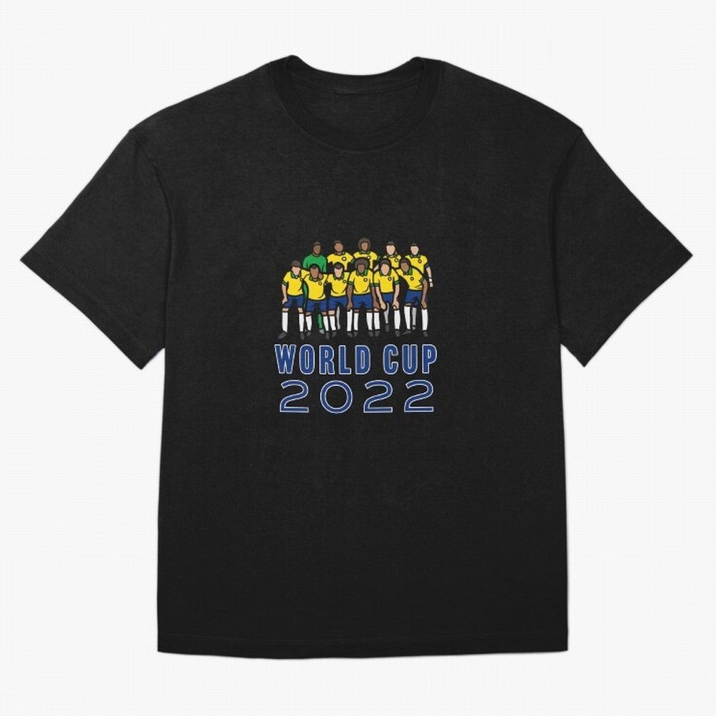 World Cup 2022 Classic T-Shirt Brazil Neymar World Cup 2026 Jersey, Nike Football Tee, Soccer Fans, Adidas Soccer Shirt, Jordan Fan Top, De Bruyne Portugal Watch Party