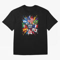 2026 Soccer World Championship Global Flags Paint Splash Sports Fan Graphic Classic T-Shirt Show Your Stadium Side During FIFA World Cup 2026 Driven Fan Jersey, Adidas Soccer Tee, France Supporter Shirt, Nike Football Fan Shirt, Mbappe Jordan