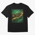 Brasil 2026 Soccer Theme Dark Green Classic T-Shirt Show Match Day Excitement For FIFA World Cup 2026 USA, Jordan Supporter Jersey For Match Day, Nike World Cup Shirt For Haaland Fans, Adidas Football Fan Top, Foden Argentina Soccer Fans