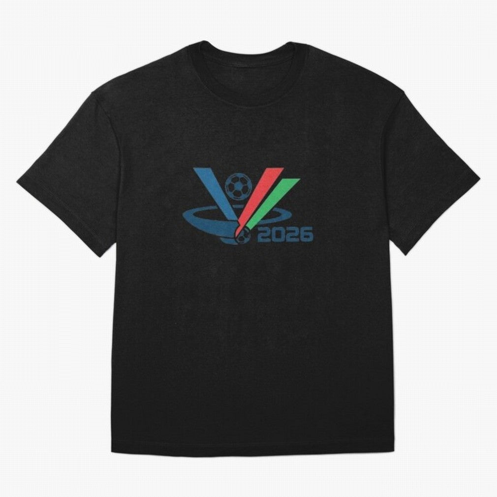 Minimalist FIFA 2026 V-Logo Design Classic T-Shirt Argentina Messi World Cup 2026 Jersey, Adidas Football Tee, Final Match, Nike Soccer Shirt, Jordan Match Day Top, Rodri Senegal Stadium Chant