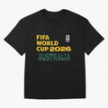 World Cup26 Australia Block Letters Classic T-Shirt CR7 Portugal Football Jersey, Nike Football Tee, World Cup 2026, Adidas Soccer Shirt, Jordan Fan Top, Bellingham France Watch Party