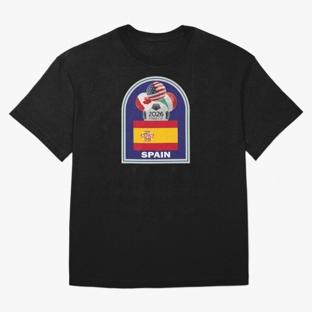 Spain 2026 Soccer T-shirt Classic T-Shirt Celebrate The Magic Of The FIFA World Cup 2026 Journey, Nike Football Jersey For Match Day, Adidas Soccer Shirt For Cristiano Ronaldo Fans, Jordan Fan Top, Rodri Spain Stadium Chant
