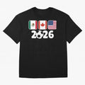 2026 World Cup North America Emblem Retro Classic T-Shirt Bring Match Day Fire To FIFA World Cup 2026 Group Stage Fan Jersey, Jordan Supporter Tee, Spain Supporter Shirt, Nike World Cup Shirt, Haaland Adidas Football Fan Top, Salah Colombia Soccer