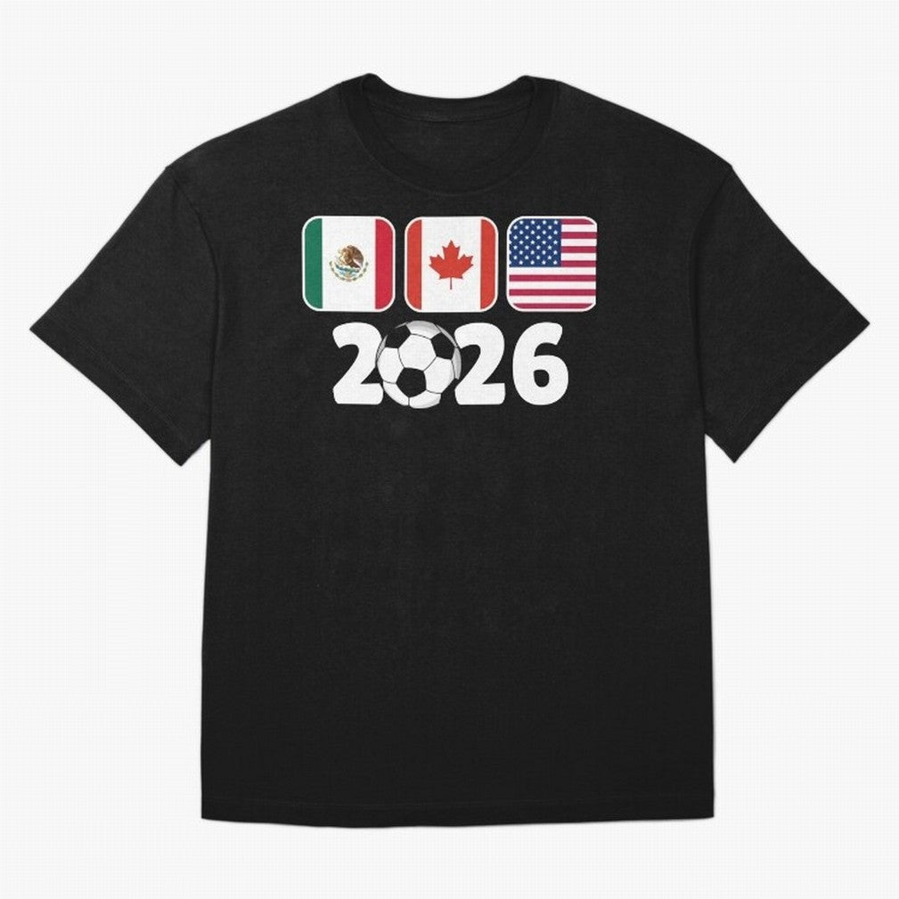 2026 World Cup North America Emblem Retro Classic T-Shirt Bring Match Day Fire To FIFA World Cup 2026 Group Stage Fan Jersey, Jordan Supporter Tee, Spain Supporter Shirt, Nike World Cup Shirt, Haaland Adidas Football Fan Top, Salah Colombia Soccer