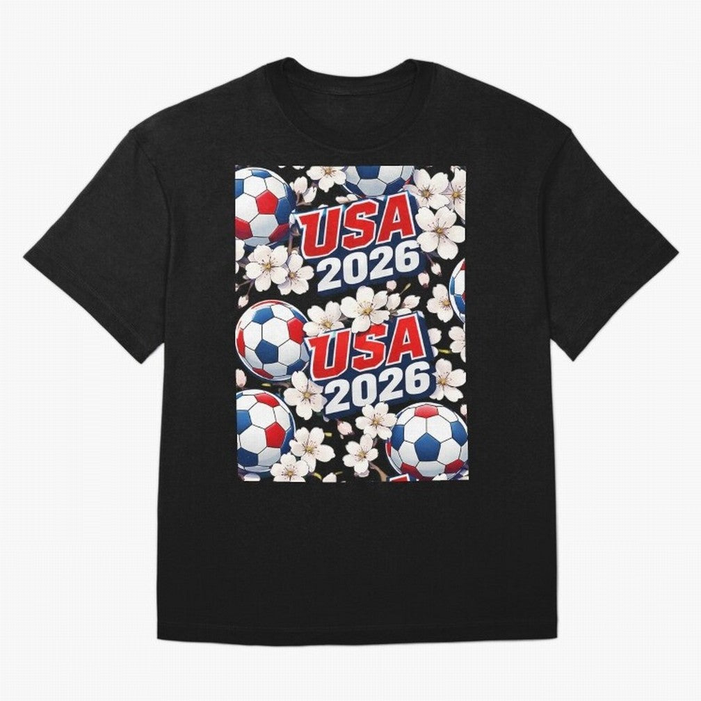 USA 2026 Soccer World Cup Pattern - Artistic Picasso Style Football Classic T-Shirt FIFA World Cup 2026 Argentina Kane Jersey, Jordan Football Tee, Cristiano Ronaldo France Fans, Adidas Fan Shirt, Nike Supporter Top, Messi England Fan Club