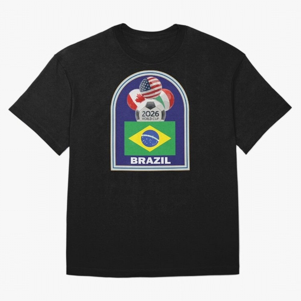 Brazil 2026 Soccer T-shirt Classic T-Shirt Messi England Football Jersey, Jordan Football Tee, World Cup 2026, Adidas Fan Shirt, Nike Supporter Top, Vinicius Norway Football Fans