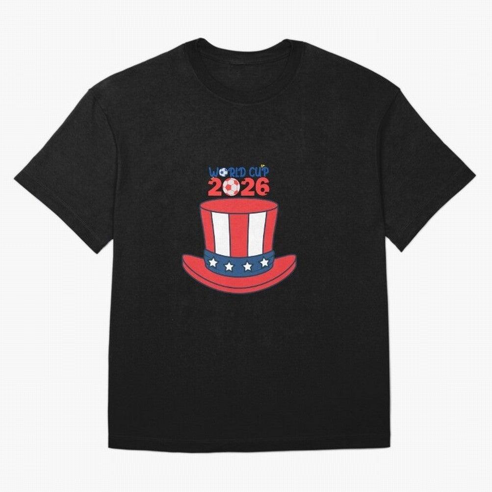 Patriotic Soccer Hat Design for FIFA World Cup 2026 Celebration Classic T-Shirt Messi Germany Football Jersey, Adidas Match Day Tee, World Cup 2026, Jordan Football Shirt, Nike Soccer Fan Top, Pedri France Football Fans