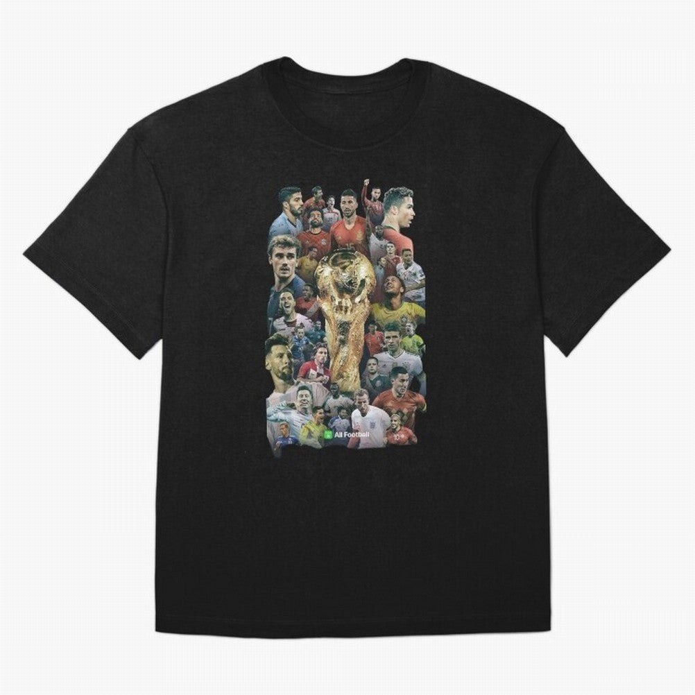 All Football Classic T-Shirt Show Championship Spirit For FIFA World Cup 2026 For Fans, Jordan Supporter Jersey For Stadium Chant, Nike World Cup Shirt For Messi Fans, Adidas Football Fan Top, Bellingham Argentina Final Match