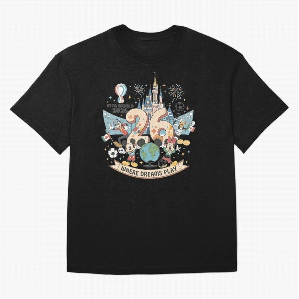 Dreamland Football 26 Shirt | Cute Cartoon Global Celebration Tee Classic T-Shirt Portugal Cristiano Ronaldo World Cup 2026 Jersey, Adidas Football Tee, Goal Celebration, Nike Soccer Shirt, Jordan Match Day Top, Pedri Morocco Group Stage