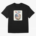 Go USA Soccer Ball Flag | American Football Fan Graphic Tee Classic T-Shirt Represent FIFA World Cup 2026 Celebrating Mbappe, Brazil Fan Jersey, Nike Match Day Shirt, Brazil Supporter Shirt, Adidas Supporter Tee, Mbappe Jordan Soccer Fan Top,