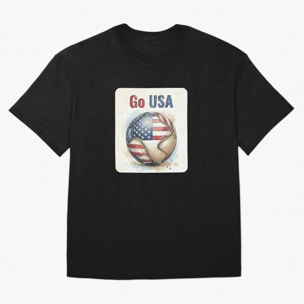 Go USA Soccer Ball Flag | American Football Fan Graphic Tee Classic T-Shirt Represent FIFA World Cup 2026 Celebrating Mbappe, Brazil Fan Jersey, Nike Match Day Shirt, Brazil Supporter Shirt, Adidas Supporter Tee, Mbappe Jordan Soccer Fan Top,