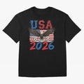 USA world cup 2026 soccer fan Classic T-Shirt Feel Match Day Hype Around FIFA World Cup 2026 USA Canada Jersey, Nike Football Tee, Messi Argentina Fans, Adidas Soccer Shirt, Jordan Fan Top, Cristiano Ronaldo England Group Stage
