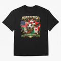 Road to 2026 Soccer Tournament - USA Mexico Canada Flags Classic T-Shirt FIFA World Cup 2026 Argentina Messi Jersey, Nike Football Tee, Messi Argentina Fans, Adidas Soccer Shirt, Jordan Fan Top, CR7 England Stadium Chant
